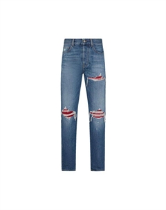 Джинсы Suede Straight Mx1 Jean, Medium Indigo Amiri