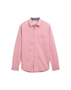 Рубашка на пуговицах классического кроя, Pastel red Tom tailor