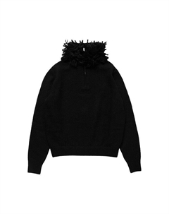 Свитер Mohair Fringes Sweater, Black Alexander mcqueen