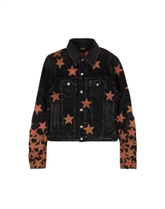 Куртка Chemist Denim Trucker Jacket, Black/Orange Amiri