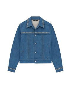 Куртка Crystal Pleated Cadet Jacket, Retro Indigo Amiri