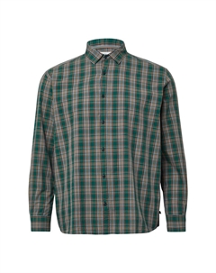 Рубашка на пуговицах классического кроя, Dark grey/Dark green S.oliver