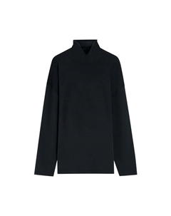 Футболка Relaxed Mock Neck T-Shirt, Black Lemaire