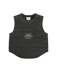 Утепленный жилет x WTAPS Tactical Down Vest, Black Supreme