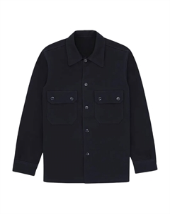 Рубашка с карманом на пуговицах, синий Fortela