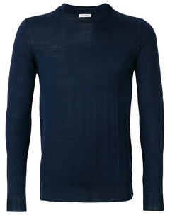 Свитер из вирджинской шерсти, синий Paolo pecora