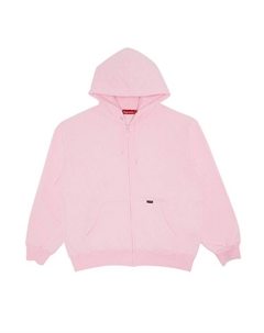 Толстовка Work Zip Up Hooded Sweatshirt, Light Pink Supreme
