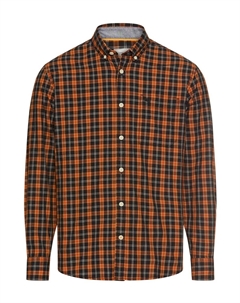 Рубашка на пуговицах классического кроя, Cognac Camel active