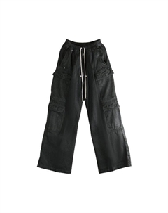 Брюки Double Cargo Jumbo Belas Pants, Black Wax Rick owens