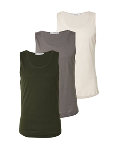 Футболка Curt, Light beige/Muddy colored/Dark green /about you