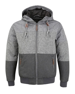 Демисезонная куртка Hannibal, Dark grey/mottled grey Indicode jeans