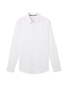 Рубашка Slim Fit на пуговицах, White Tom tailor
