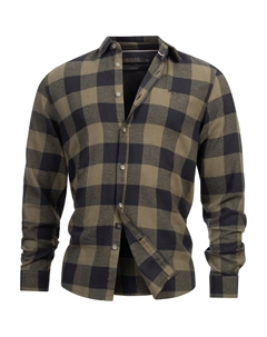 Рубашка на пуговицах классического кроя, Olive Indicode jeans