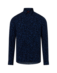 Рубашка на пуговицах классического кроя Emero, Blue Hugo