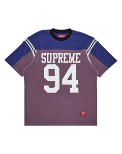 Топ Split Short-Sleeve Football Top, Purple Supreme
