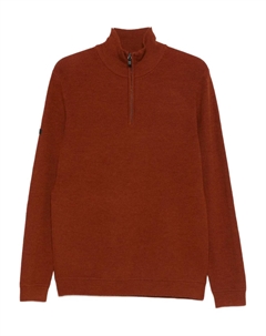 Джемпер из мериноса с молнией до середины, оранжевый Superdry