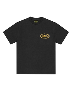Футболка Royale Heavyweight Tee, Black/Yellow Corteiz