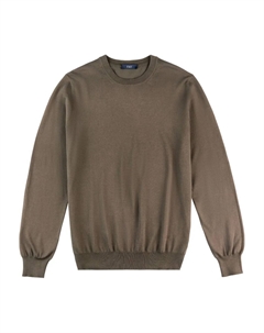 Свитер с круглым вырезом, коричневый Fay