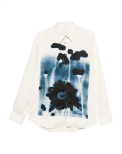 Рубашка с цветочным принтом, белый Paul smith