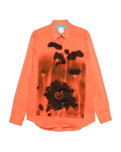 Рубашка с принтом "Полевые цветы", оранжевый Paul smith