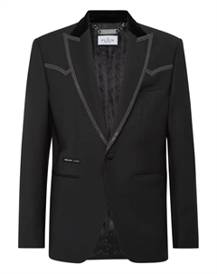 Блейзер Lord Fit с заклепками, черный Philipp plein