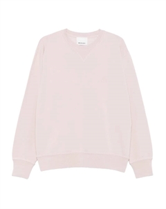 Свитшот с вышитым логотипом и круглым вырезом, розовый Isabel marant