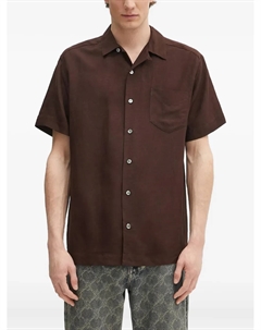 Рубашка с короткими рукавами и карманом, коричневый A.p.c.
