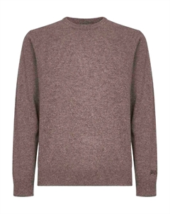 Кофта в рубчик с вышитым логотипом, коричневый Mc2 saint barth