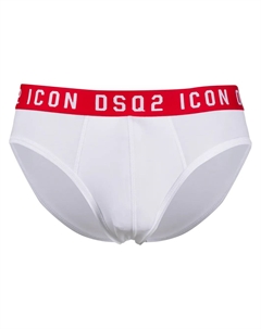 Трусы-брифы с вышитым логотипом, белый Dsquared2