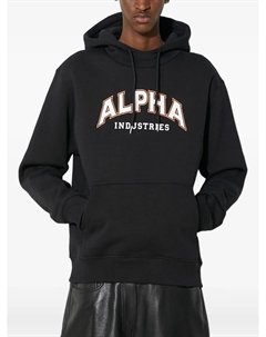 Толстовка с логотипом аркой, черный Alpha industries