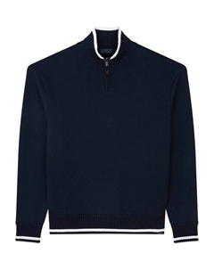 Шерстяной свитер с полу-молнией, синий Paul & shark