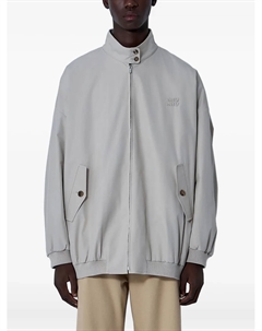 Бомбер с логотипом Panama, серый Miu miu