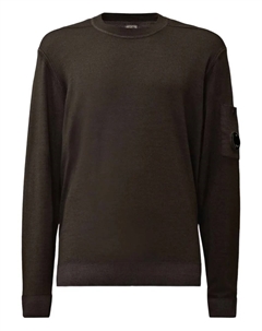 Свитшот с отделкой в виде линзы, коричневый C.p. company