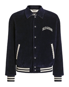 Вельветовый бомбер, синий Dolce&gabbana