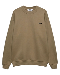 Толстовка с логотипом, коричневый Msgm