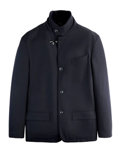 Однобортная рубашка-куртка, синий Fay