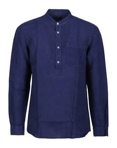 Льняная рубашка, синий Fay
