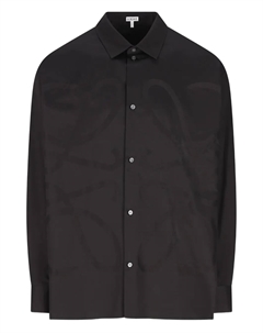 Рубашка с тисненным логотипом, черный Loewe