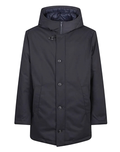 Куртка с капюшоном на пуговицах, синий Fay