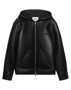 Худи на молнии, черный Msgm