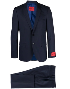 Костюм с однобортным пиджаком, синий Hugo