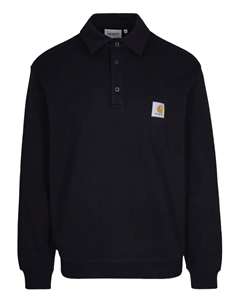 Рубашка-поло из хлопка с нашивкой-логотипом, черный Carhartt wip