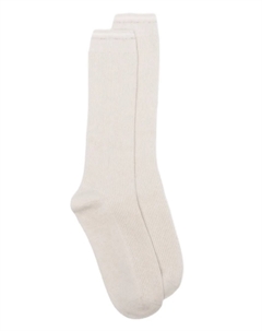 Кашемировые носки в рубчик, нейтральный Eleventy