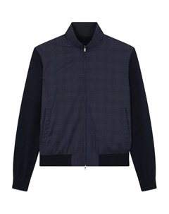 Бомбер в клетку, синий Paul & shark