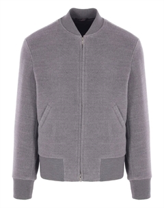 Шерстяная бомбер-куртка, серый Lardini