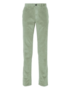 Вельветовые брюки, зеленый Incotex