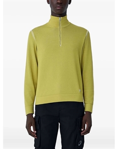 Свитер с высоким воротом и полу-молнией, желтый C.p. company