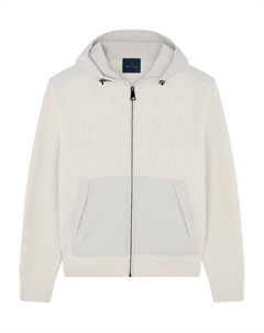 Худи в рубчик, белый Paul & shark