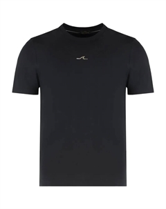 Футболка из хлопка с принтом логотипа, черный Paul & shark