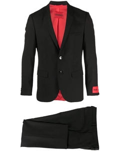 Костюм с однобортным пиджаком, черный Hugo